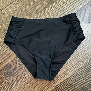 Black High Waisted Bikini Bottoms